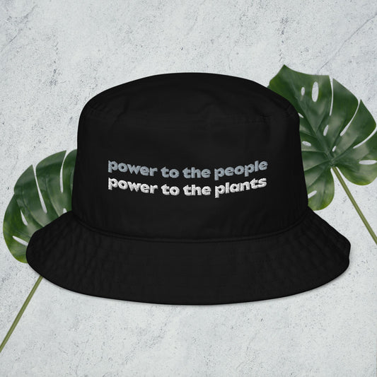 power to the plants bucket hat